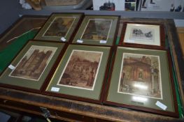 Set of Five Victorian Prints by Waldo Sargent and