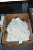 Box of Crocheted Table Linen