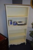 Shabby Chic Shelf Unit with Two Drawers