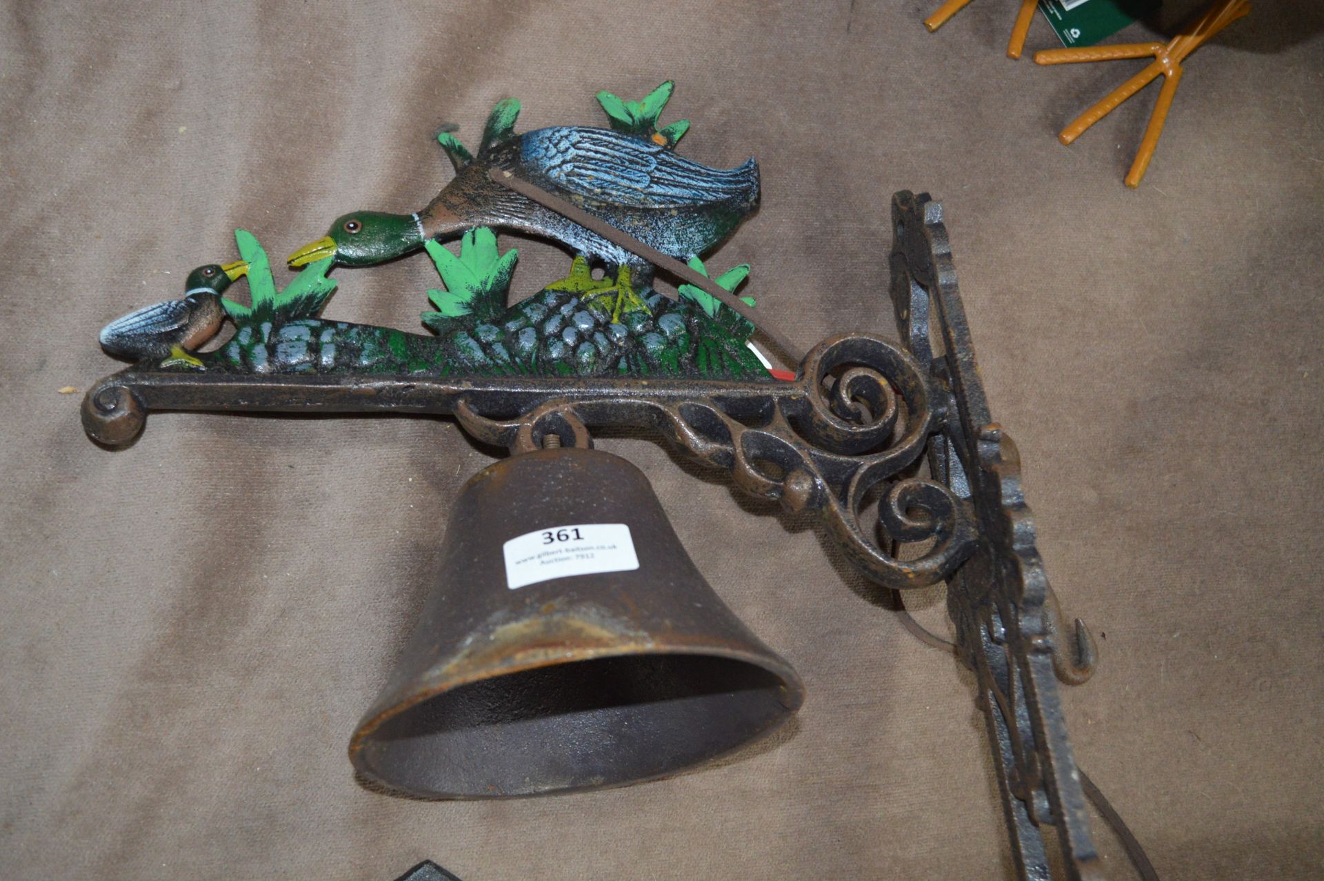 *Ornamental Cast Iron Wall Mounted Bell