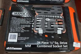 *Draper 34 Piece Combined Socket Set