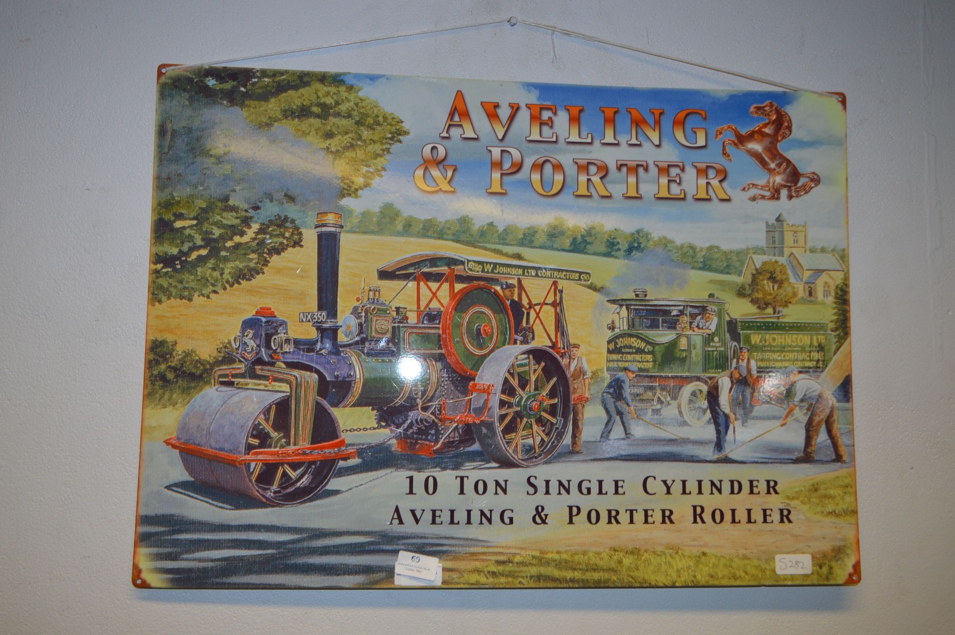 *Large Reproduction Enamel Sign - Avling & Porter