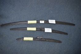 *Three Michelin Stealth Wiper Blades (Assorted Sizes)