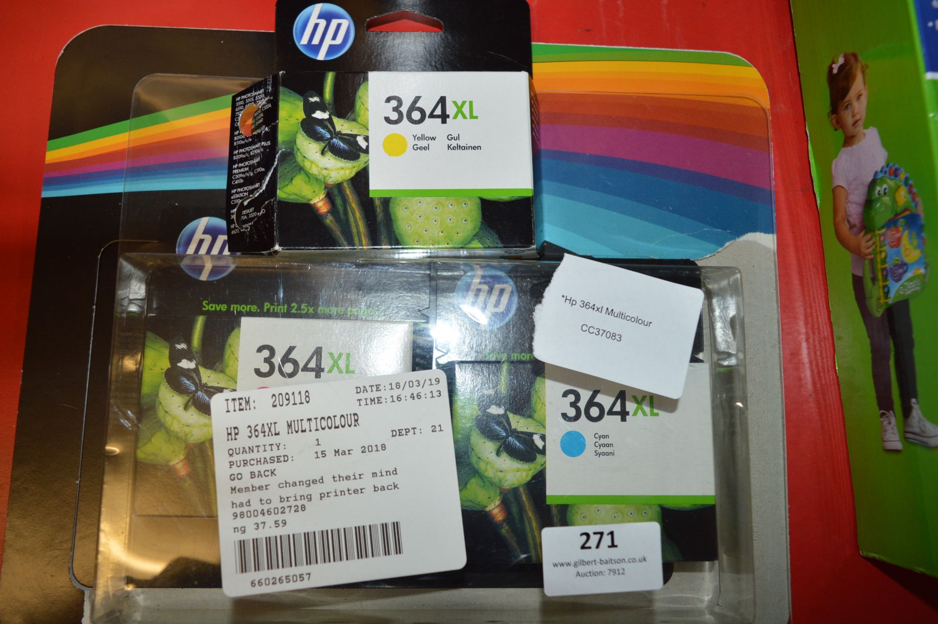*HP 364xl Multicolour Ink Cartridges
