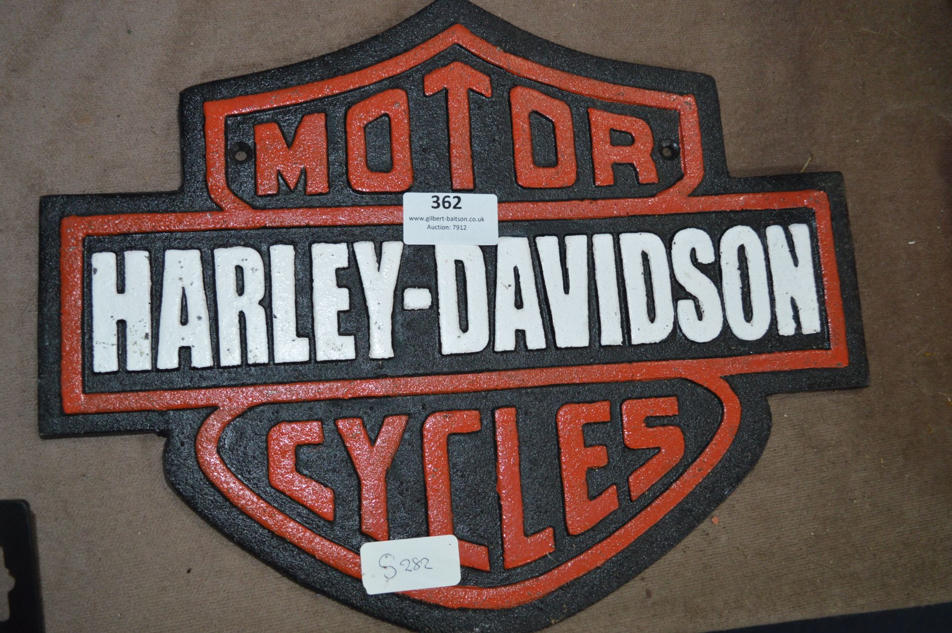 *Reproduction Harley Davidson Sign