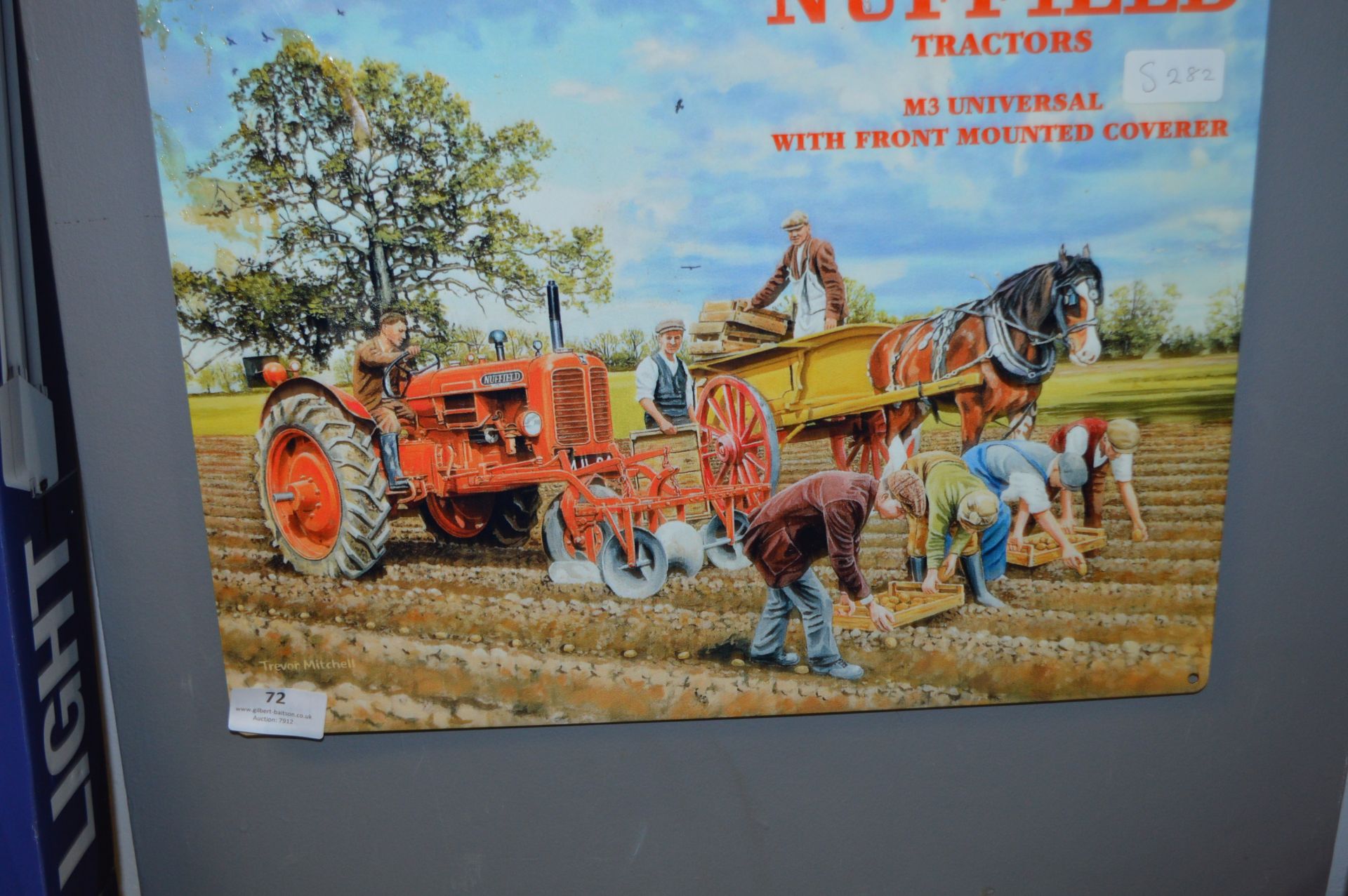 *Reproduction Enamel Sign - Nuffield Tractors
