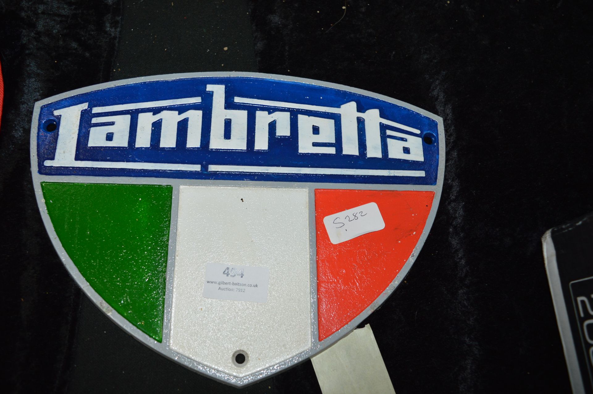 *Reproduction Cast Iron Sign - Lambretta