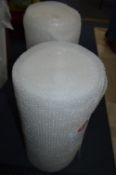 *Two Rolls of Bubble Wrap 600mm by 25m