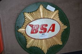 *Reproduction BSA Sign