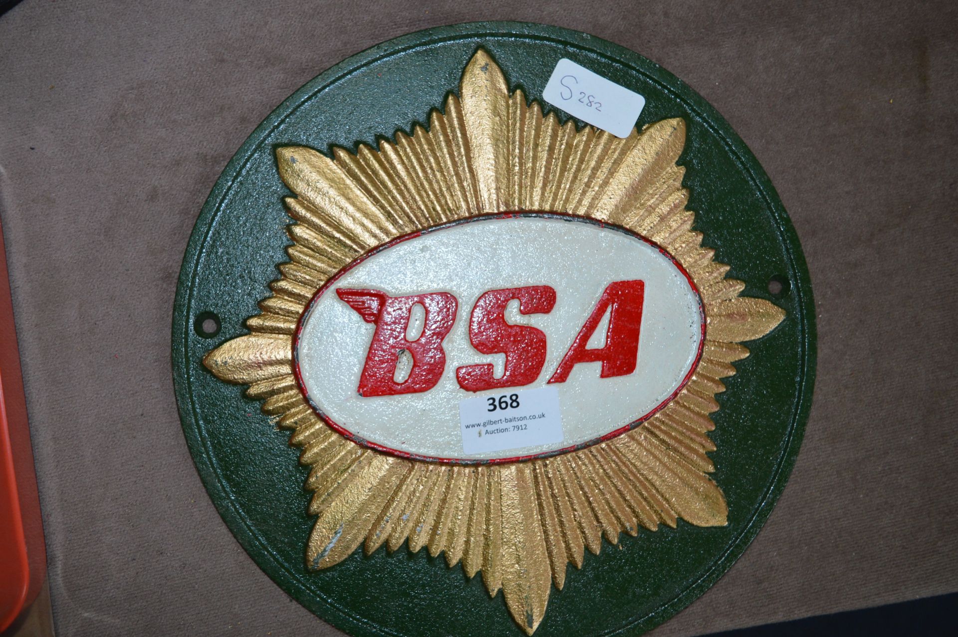 *Reproduction BSA Sign