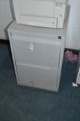 *Two Drawer Foolscap Filing Cabinet (Grey)