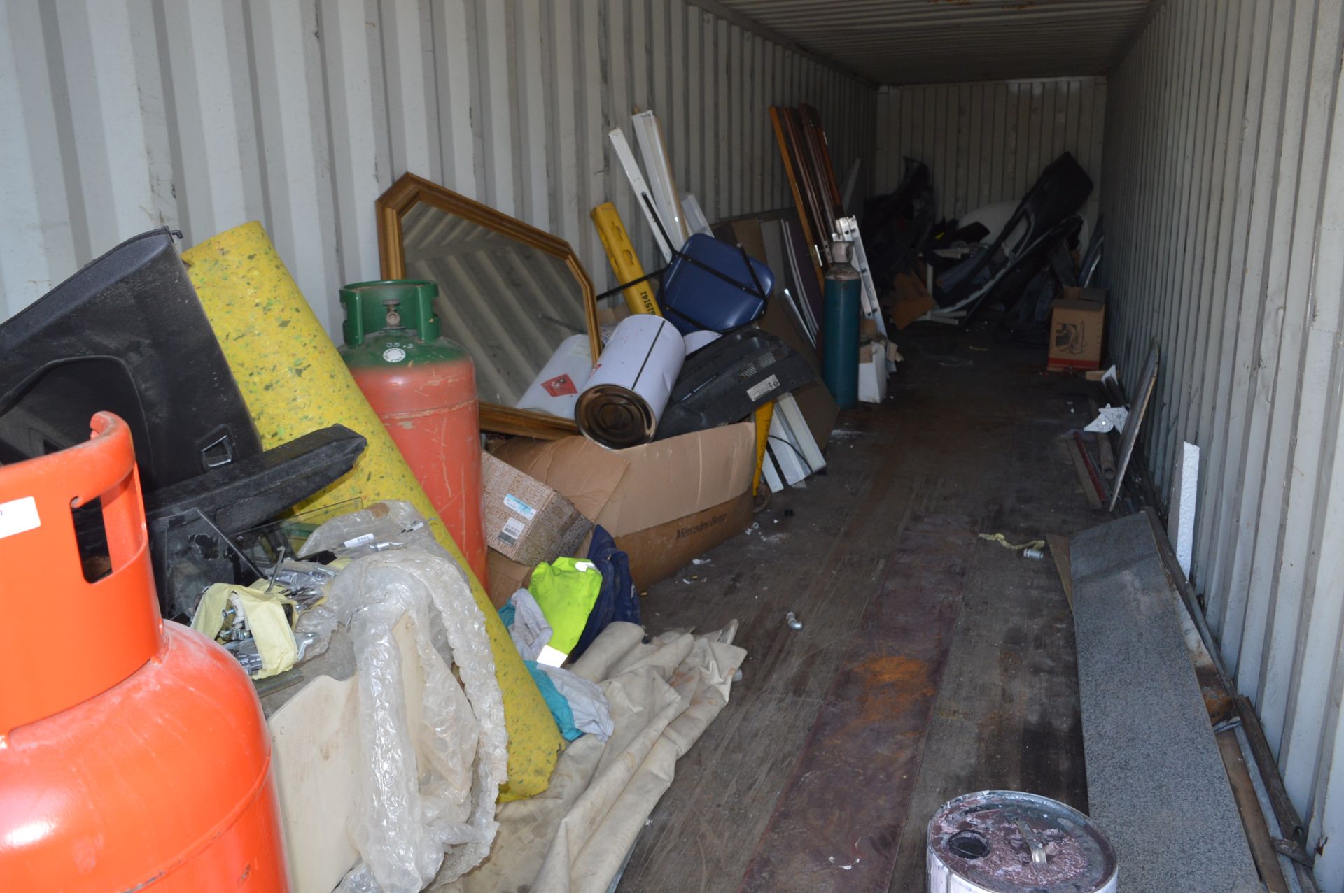 *Contents of the Shipping Container Including Various Body Panels, Fire Doors, Ladders, etc.