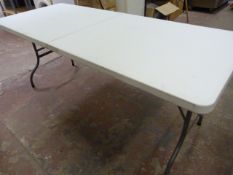 Folding Table with Plastic Top 183x76cm