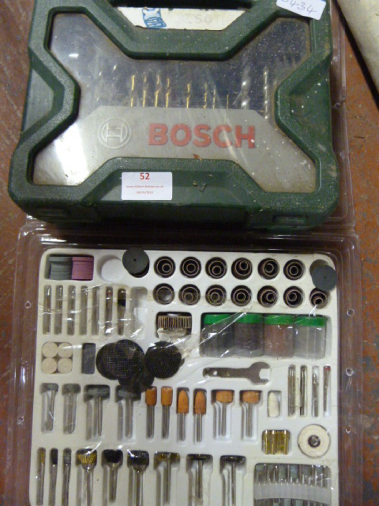 Box of Bosch Drill Bits and a Box of Grinding Cone
