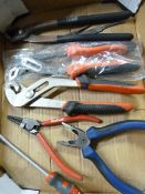 *Small Box of Tools Including Pliers etc.