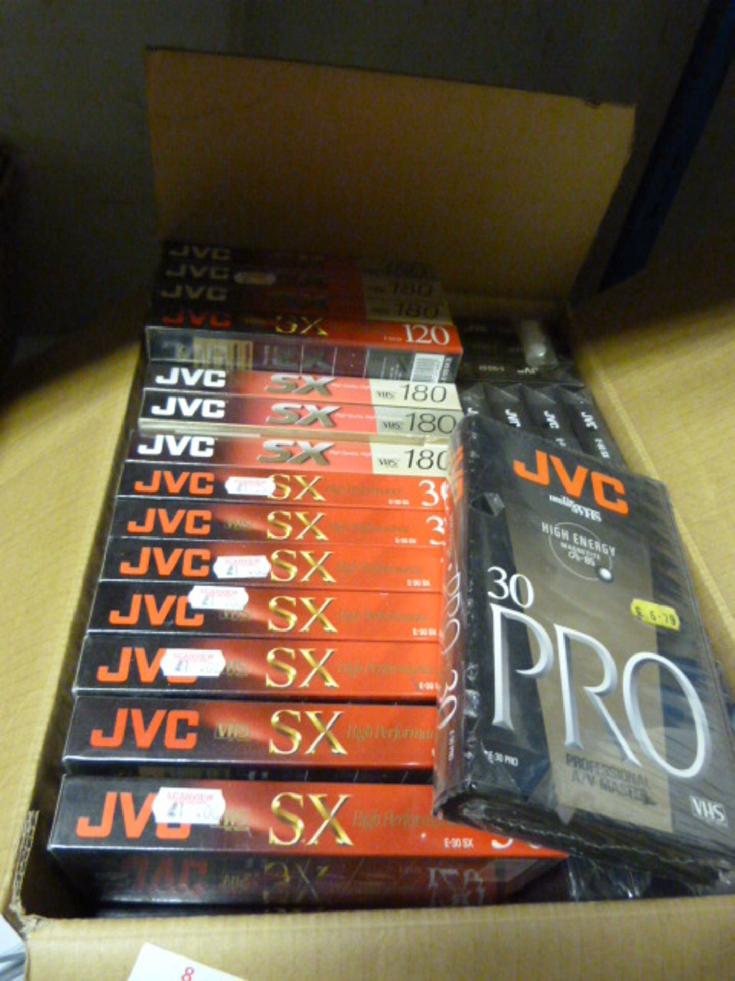 Box of JVC Videos