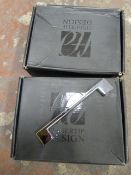 Two Boxes of 25 Finger Tip Design Chrome Plated Ha