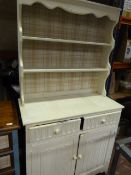 Small Shabby Chic Welsh Dresser with Two Drawer an
