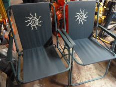 Two Folding Garden Chairs