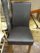 *Four Greenwich Chairs with Brown Rubber Upholster