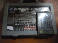 Forty Piece Hilka Drill Bit Set and a Small Drill