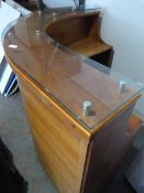 Italian made Wooden Bar with Glass Top