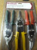 *Roebuck Three Piece Aviation Tin Snips Set