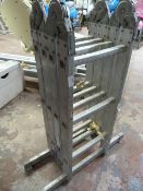 Twelve Tread Folding Aluminium Step Ladder
