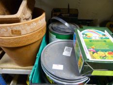 Flower Pots, Grass Feeder, Wood Preserver, etc.