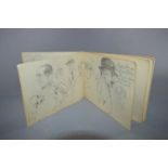 Kingsland Sketchbook with Caricature Pencil Drawings