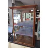 Edwardian Mahogany Cased Tabletop Display Cabinet with Mirrored Back