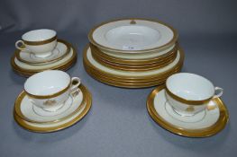 Minton Gilt Decorated Crested Dinner and Tea Ware
