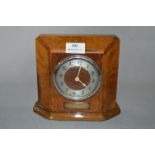 1950's Jaguar Walnut Veneered Clock