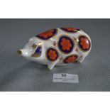 Royal Crown Derby Ornament - Pig