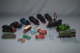 Selection of Hornby 00 Gauge Model Engines and Lesney Diecast Vehicles