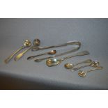 Assorted Silver Mustard and Sugar Spoons - Approx 98g Total