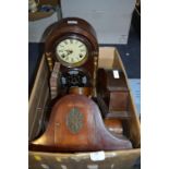 Box Containing Various Mantel Clock Cases