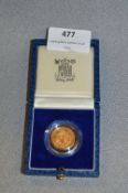Cased Mint Half Sovereign - 1989 Approx 4g