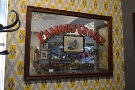 Framed Pub Mirror - Famous Grouse Scot Whiskey