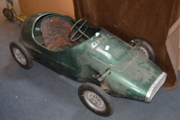 Lines Brother Triang Tin Plate Pedal Racing Car