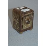 Small Cast Metal Safe Penny Bank
