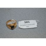 Gents 18cT Gold Ring - Approx 11g
