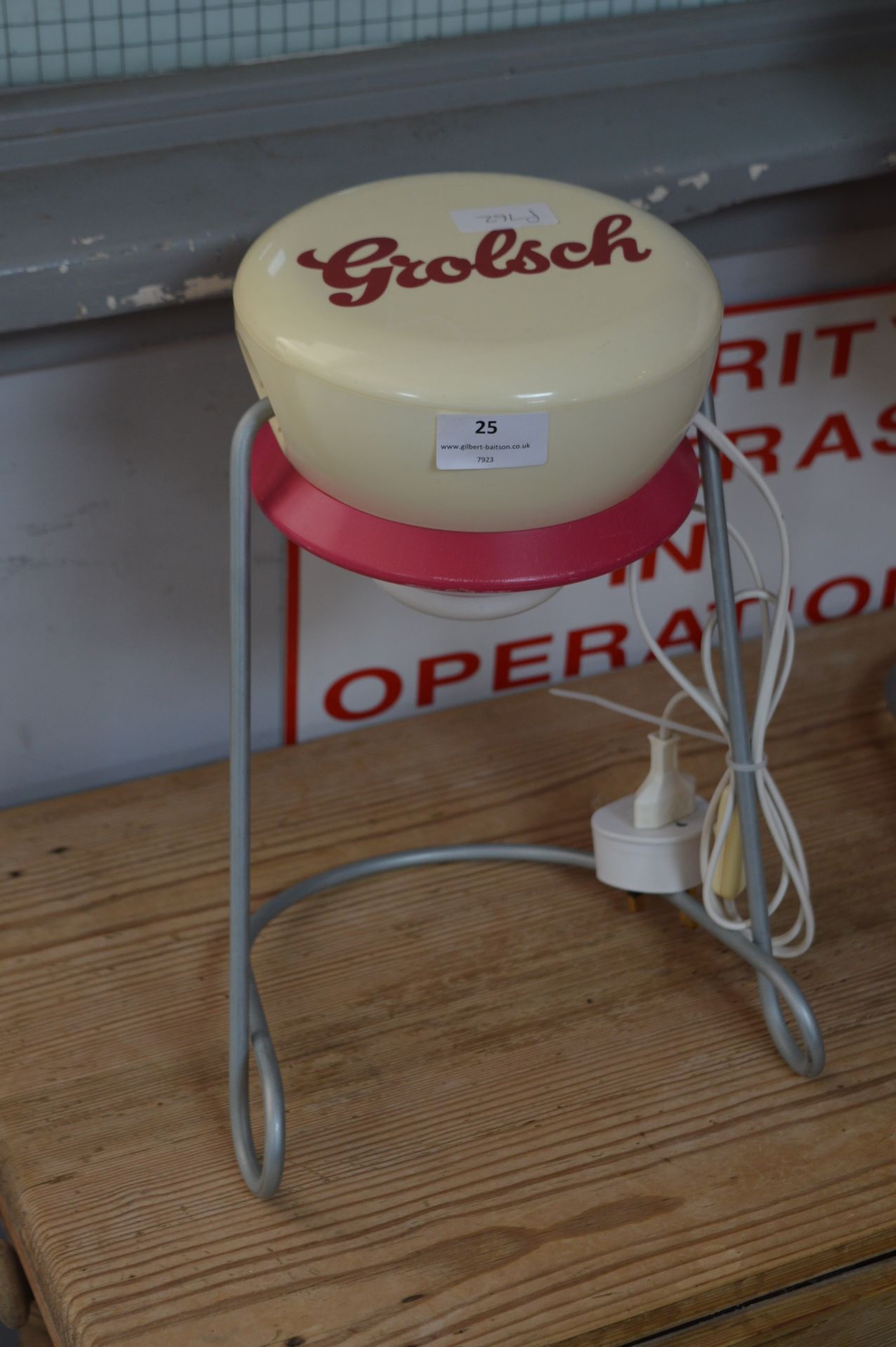 Grolsch Advertising Table Lamp