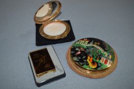 Two 1960's Compacts and a Gas Lighter
