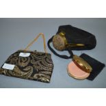 1950's Ladies Handbag and Stratton Compact