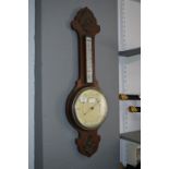 Oak Cased Wall Mounted Barometer