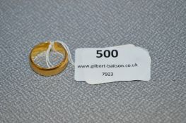 22cT Gold Wedding Band - Approx 7.9g
