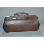 Brown Leather Gladstone Bag