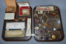 Two Trays of Costume Jewellery