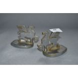 Pair of Lansing Bagnall Paperweights